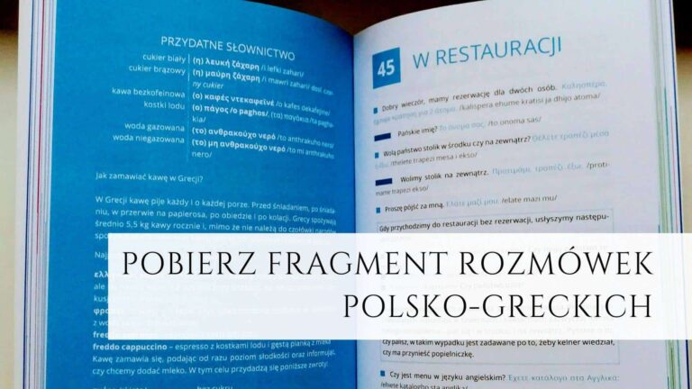 Pobierz fragment rozmówek polsko-greckich „Dogadaj się po grecku”