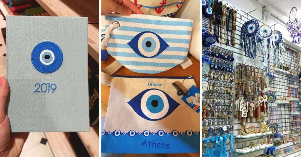 przedmioty z greckim okiem